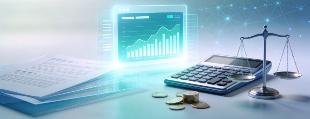 Professional tax advisory banner with finance and regulatory visuals.