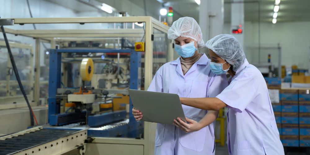 Food facility registration in Georgia inspection at a production facility